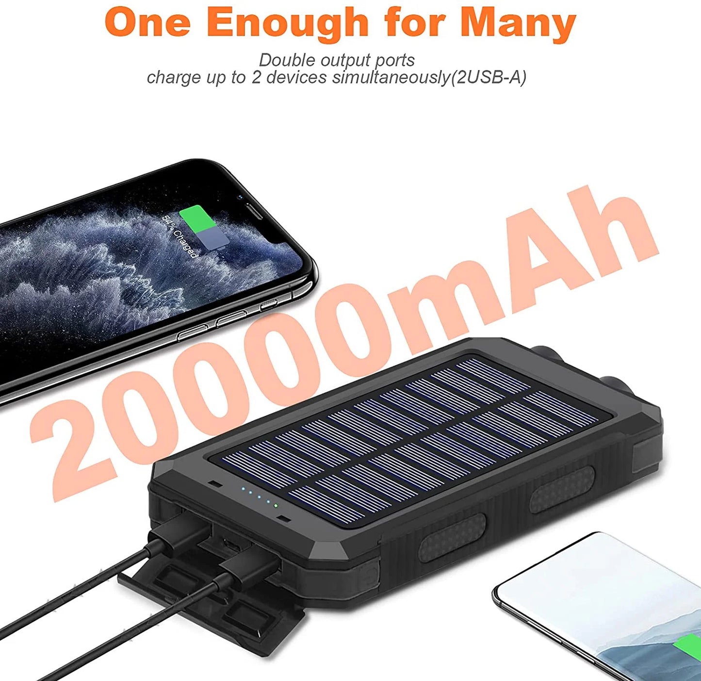 20000Mah Solar Charger(Black) We Only Sell This Product in One Store, If You Need Genuine Product, Please Look for the -US Store
