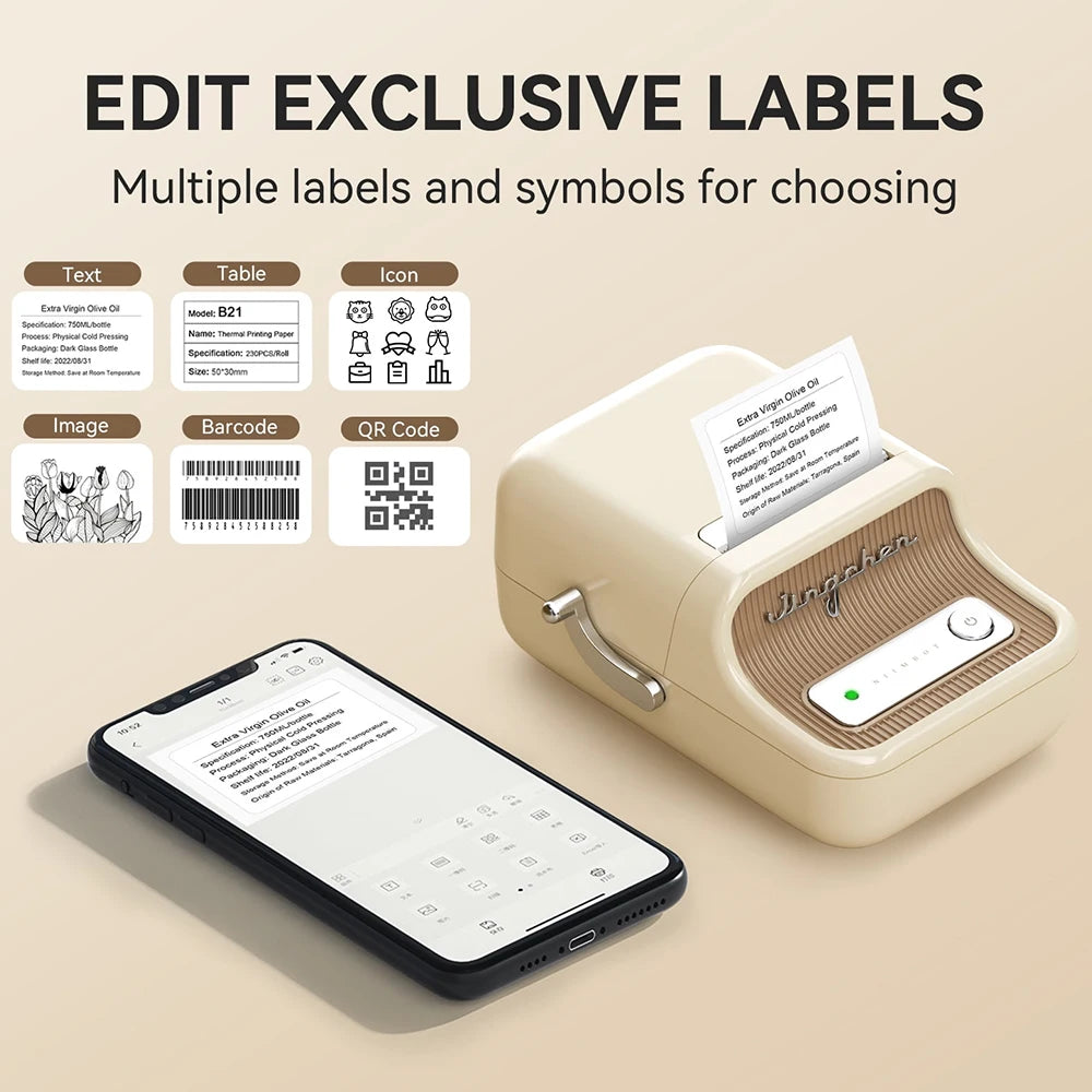 Mini Inkless Sticker Maker for Phone & Laptop