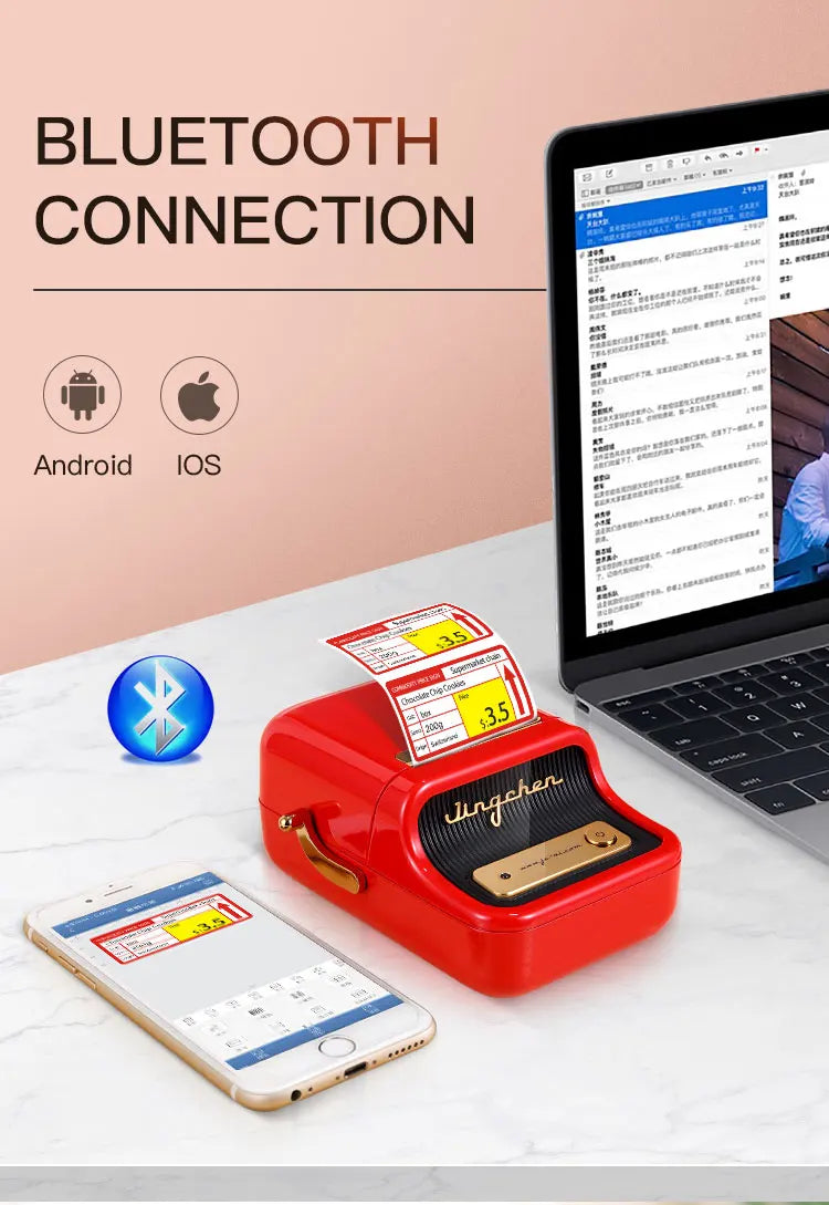 Mini Inkless Sticker Maker for Phone & Laptop