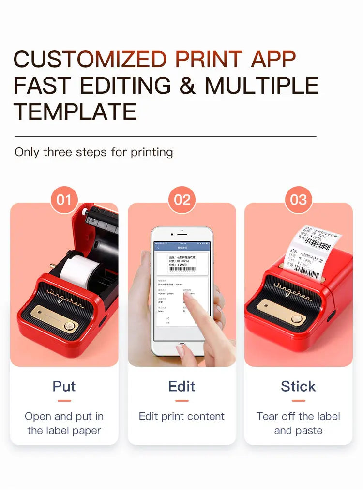 Mini Inkless Sticker Maker for Phone & Laptop