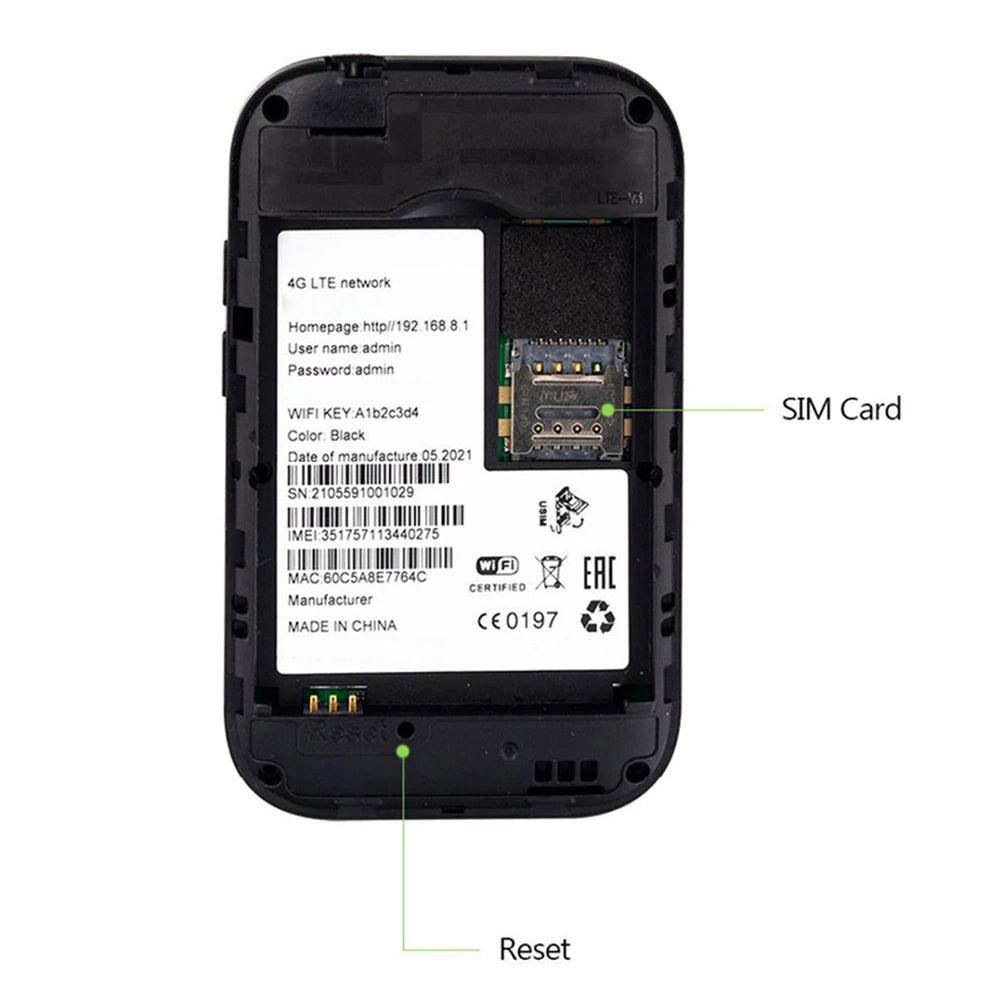 4G LTE Portable WiFi Router – 150Mbps Mobile Hotspot