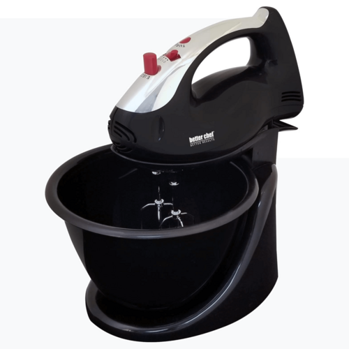 Better Chef 200 Watt Stand/Hand Mixer with Mixing Bowl
