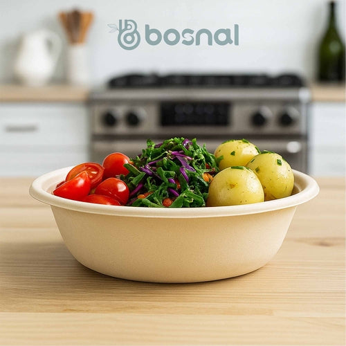 Bosnal – Sugarcane Bagasse Compostable 10 inch & 7 inch Round Plates