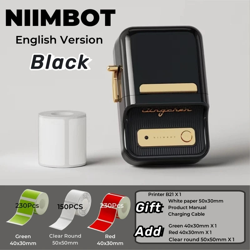 NIIMBOT B21 Bluetooth Thermal Label Printer
