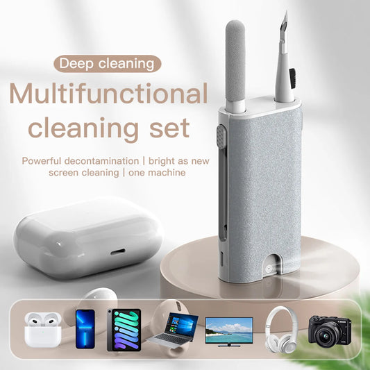 Compact 5-in-1 Earbud Cleaner - Eco-Friendly Precision Cleaning Tool