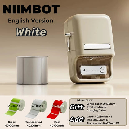 NIIMBOT B21 Bluetooth Thermal Label Printer
