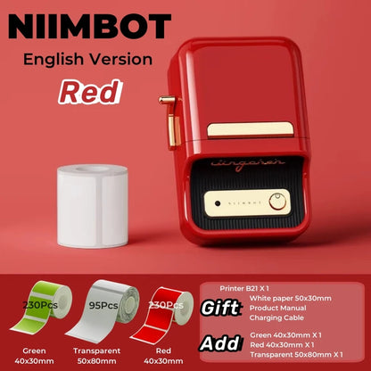 NIIMBOT B21 Bluetooth Thermal Label Printer