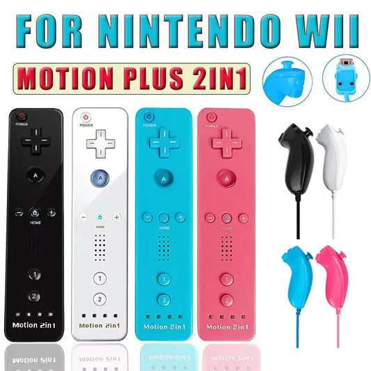 Nintendo Wii/Wii U Joystick 2 in 1 Wireless Remote Gamepad - MIRKATS