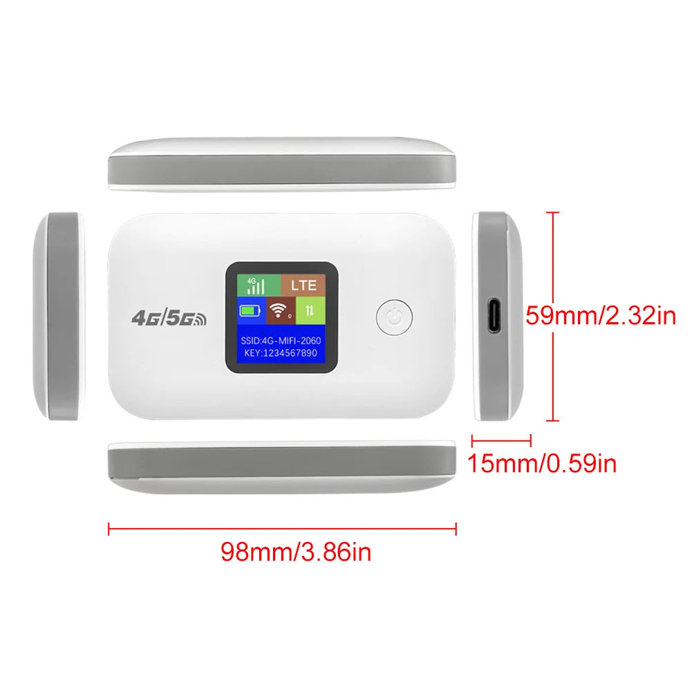 ALLOYSEED 4G LTE Portable WiFi Router