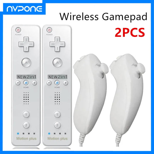 2PCS Remote Controller with Nunchuck for Wii - MIRKATS