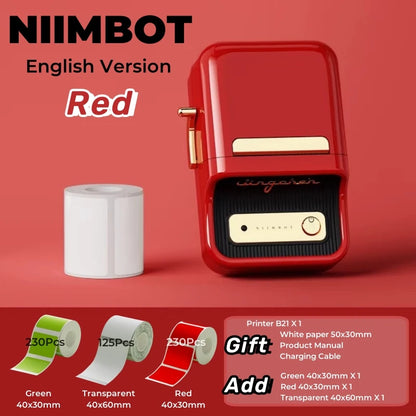 NIIMBOT B21 Bluetooth Thermal Label Printer