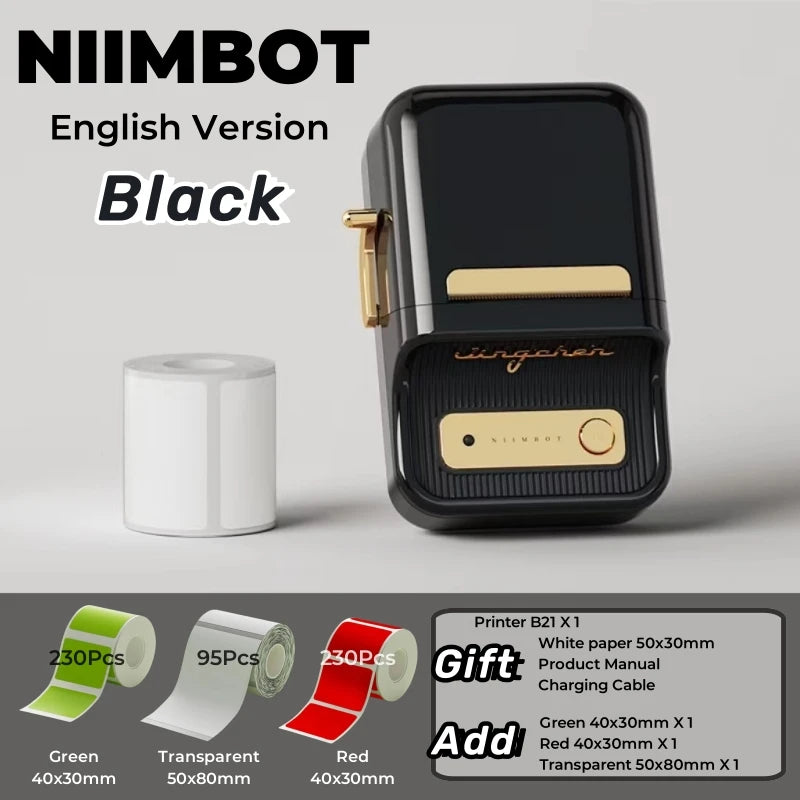 NIIMBOT B21 Bluetooth Thermal Label Printer