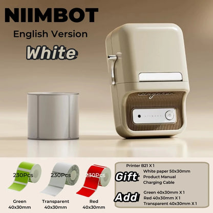 NIIMBOT B21 Bluetooth Thermal Label Printer