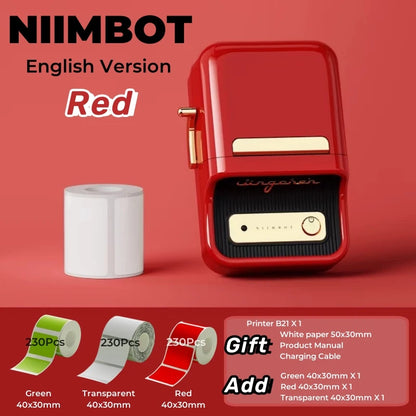 NIIMBOT B21 Bluetooth Thermal Label Printer