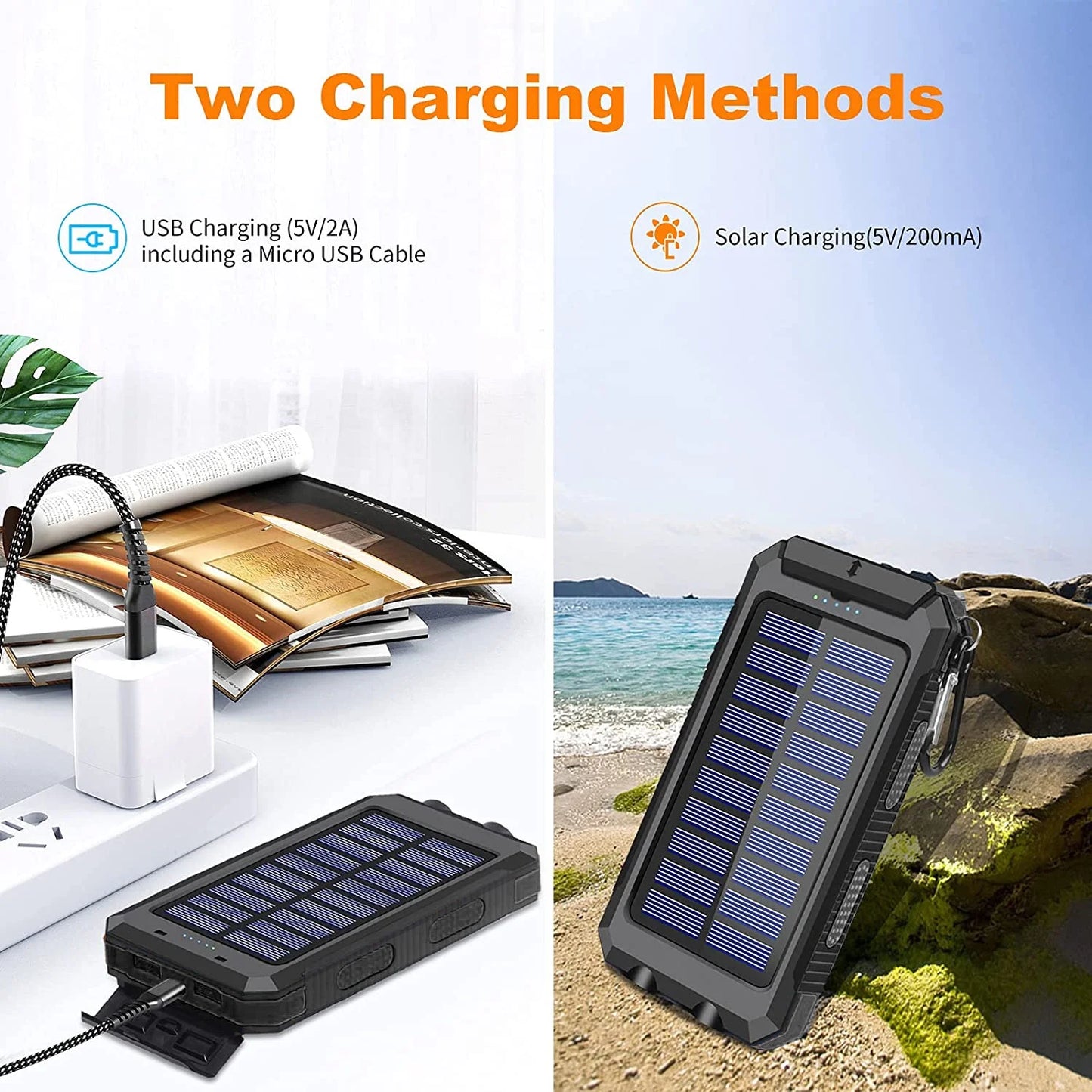 20000Mah Solar Charger(Black) We Only Sell This Product in One Store, If You Need Genuine Product, Please Look for the -US Store