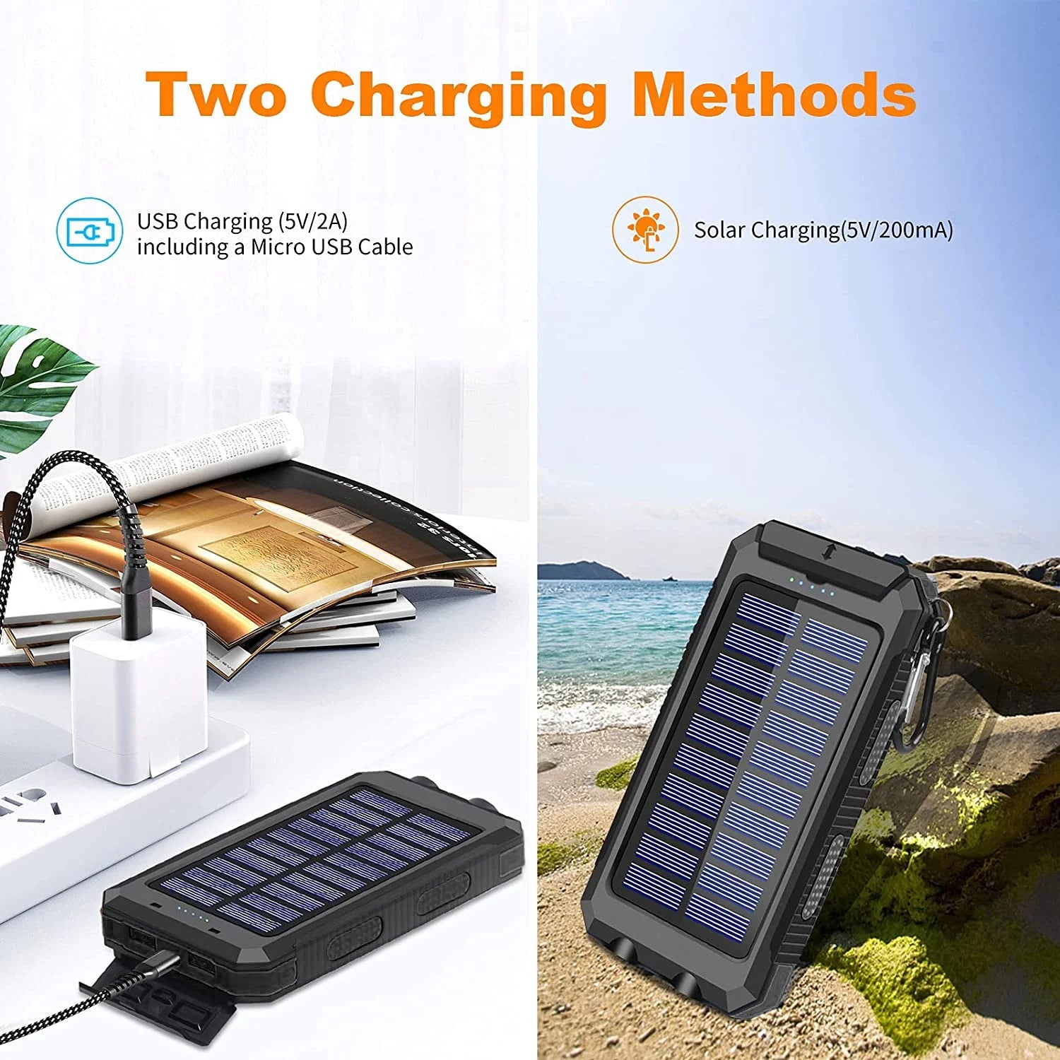 20000Mah Solar Charger(Black) We Only Sell This Product in One Store, If You Need Genuine Product, Please Look for the -US Store