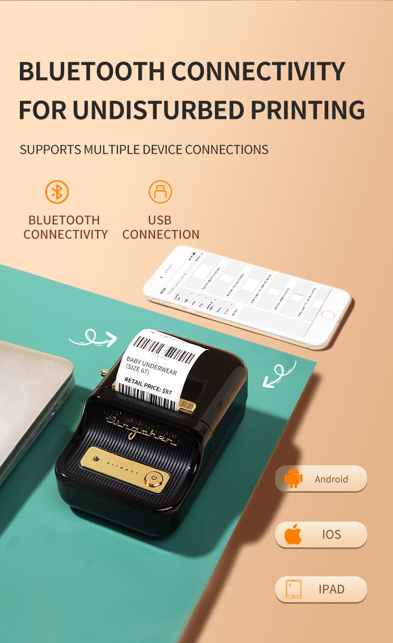 NIIMBOT B21 Bluetooth Thermal Label Printer